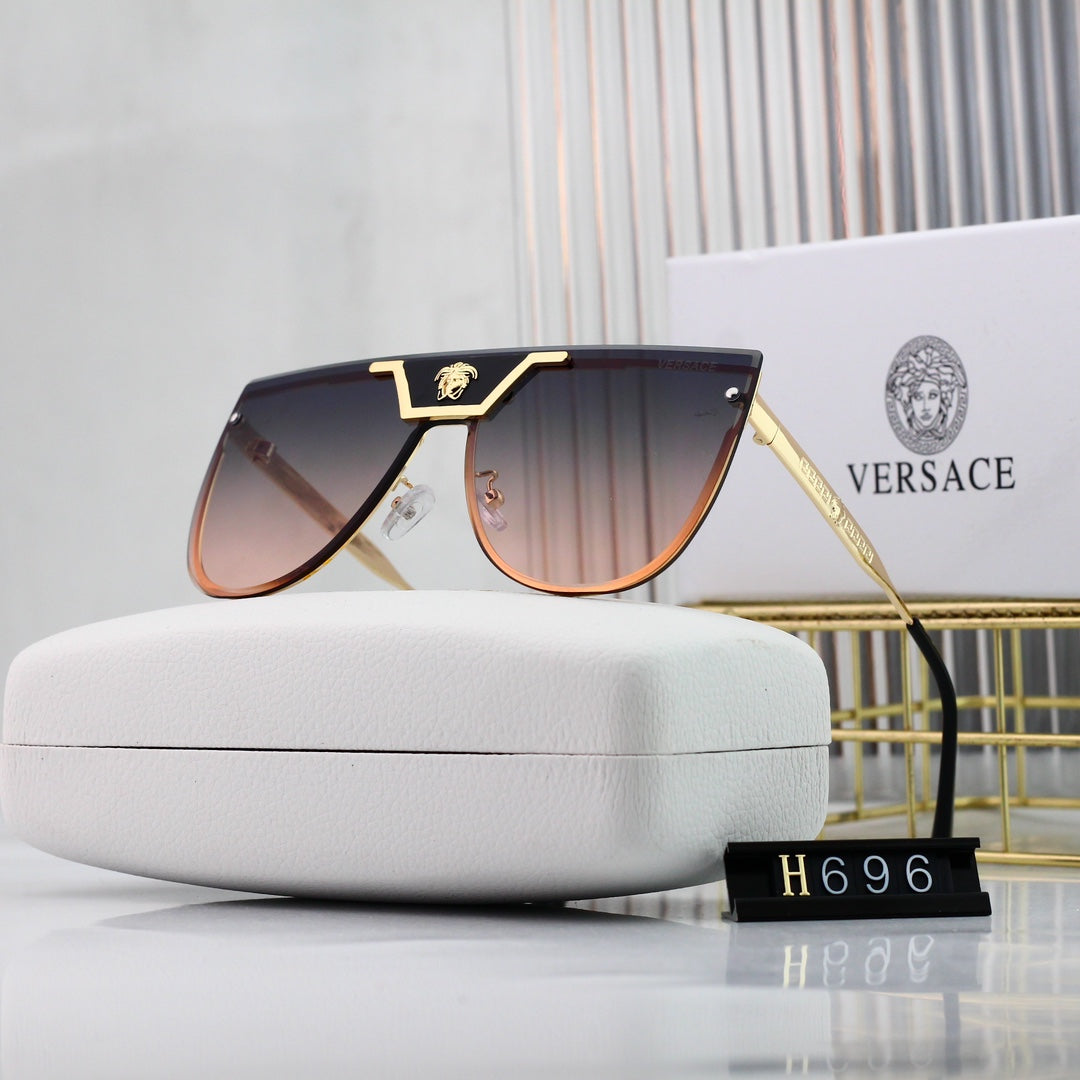 Versace Medusa Oversized Butterfly Polarized Sunglasses