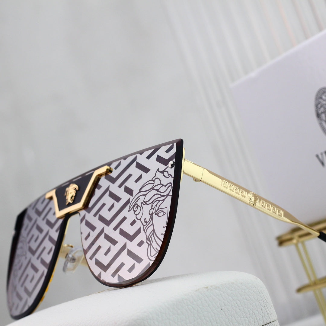 Versace Medusa Oversized Butterfly Polarized Sunglasses