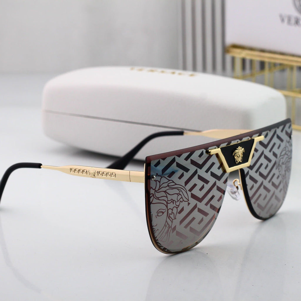 Versace Medusa Oversized Butterfly Polarized Sunglasses