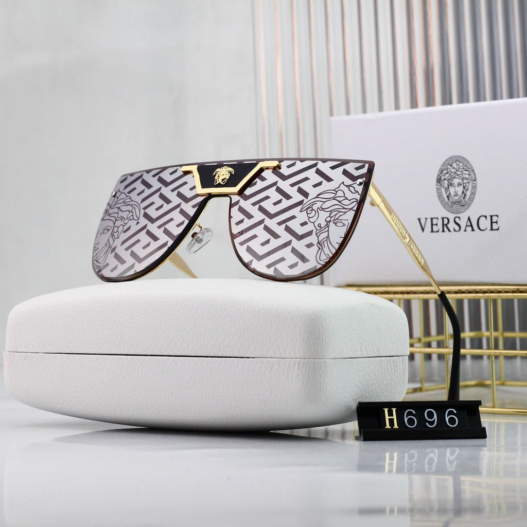 Versace Medusa Oversized Butterfly Polarized Sunglasses
