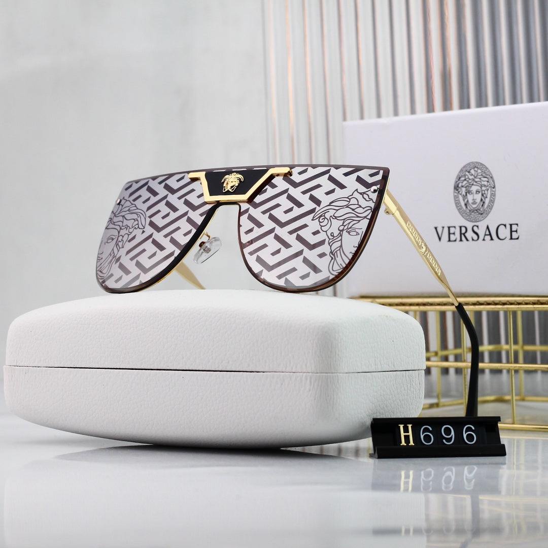 Versace Medusa Oversized Butterfly Polarized Sunglasses