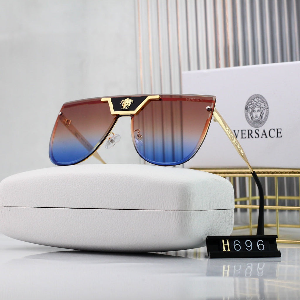 Versace Medusa Oversized Butterfly Polarized Sunglasses