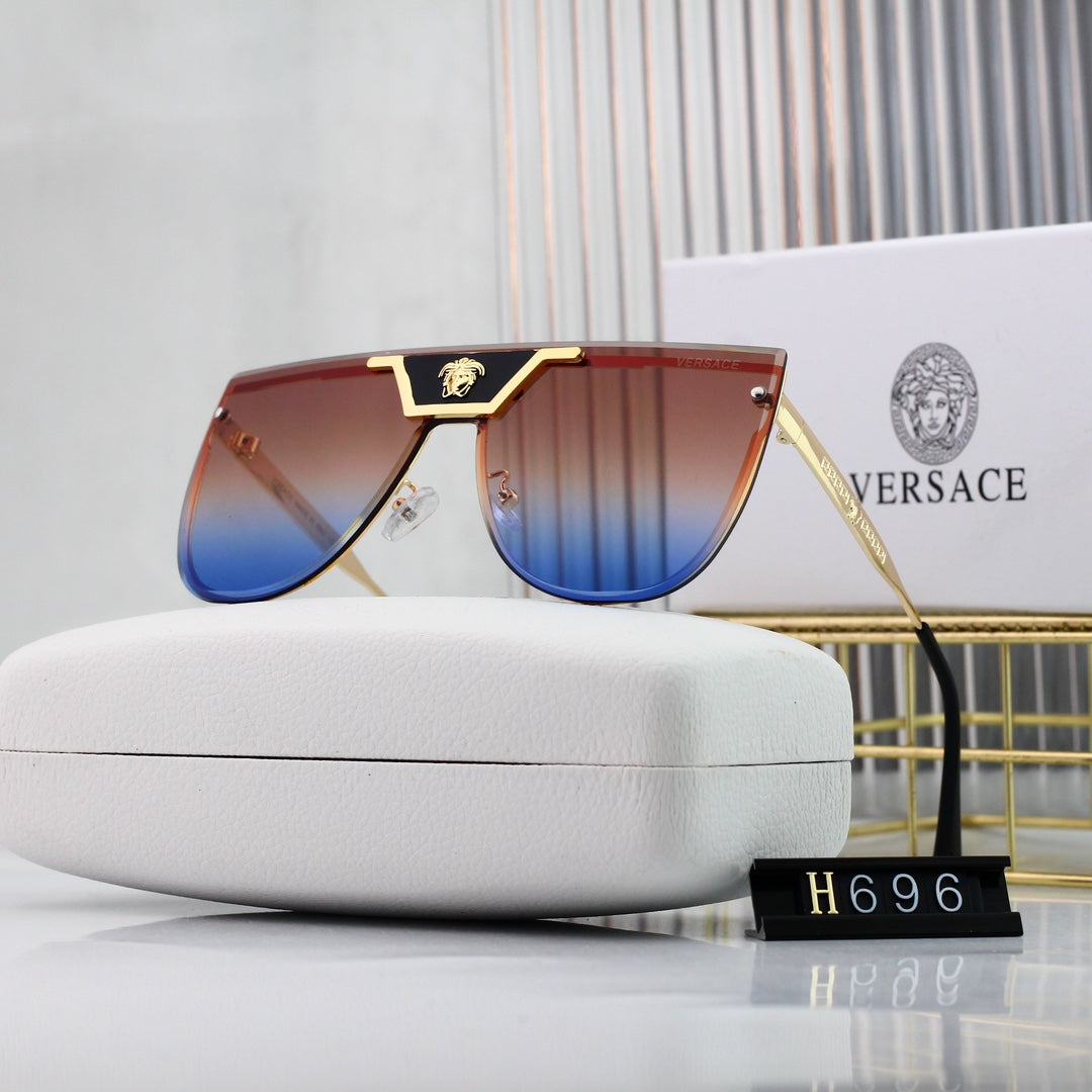 Versace Medusa Oversized Butterfly Polarized Sunglasses