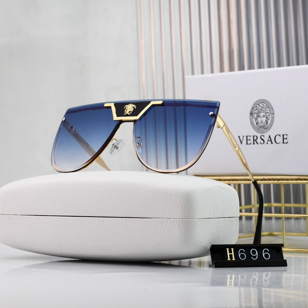 Versace Medusa Oversized Butterfly Polarized Sunglasses