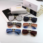 Versace Medusa Oversized Butterfly Polarized Sunglasses