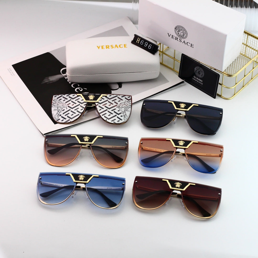 Versace Medusa Oversized Butterfly Polarized Sunglasses