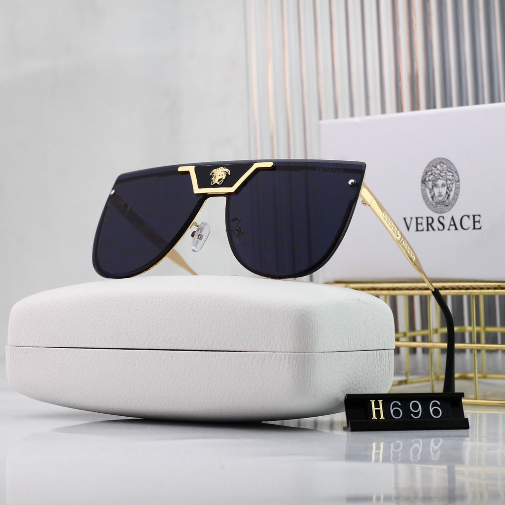 Versace Medusa Oversized Butterfly Polarized Sunglasses