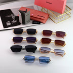 Miu Miu Retro Wide-Rim Rectangular Sunglasses | Luxury UV400 Eyewear