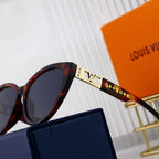 Louis Vuitton Cat-Eye Metal Logo Sunglasses | Luxury UV400 Eyewear