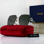 GUCCI Rimless Square Polarized Sunglasses | Luxury UV400 Eyewear