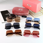 MIU MIU Rimless Square Polarized Sunglasses | Luxury UV400 Eyewear