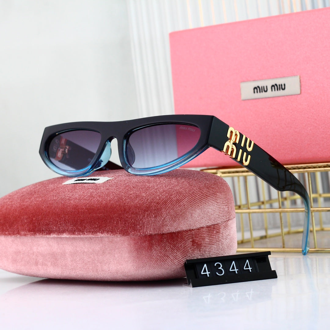 MIU MIU Narrow Rectangular Polarized Sunglasses | Luxury UV400 Eyewear