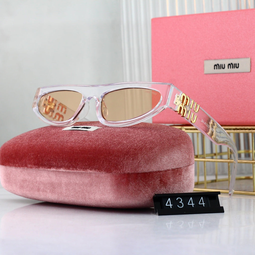 MIU MIU Narrow Rectangular Polarized Sunglasses | Luxury UV400 Eyewear