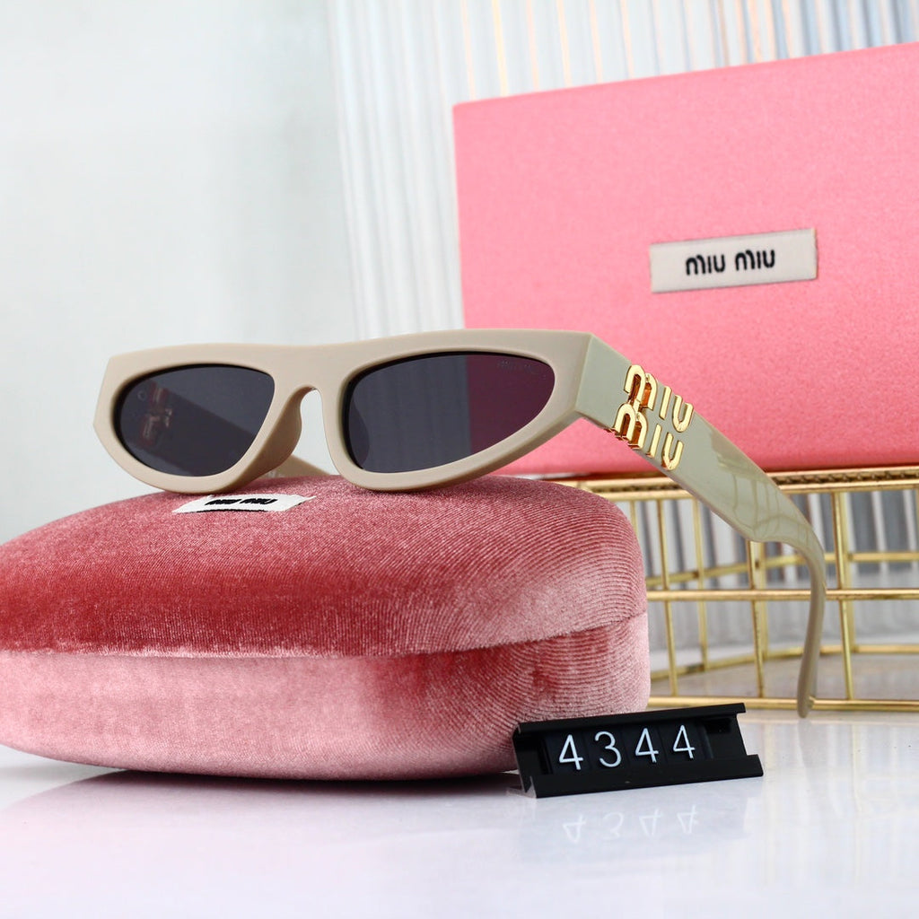 MIU MIU Narrow Rectangular Polarized Sunglasses | Luxury UV400 Eyewear