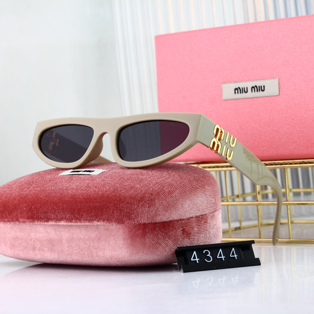 MIU MIU Narrow Rectangular Polarized Sunglasses | Luxury UV400 Eyewear