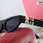 MIU MIU Narrow Rectangular Polarized Sunglasses | Luxury UV400 Eyewear