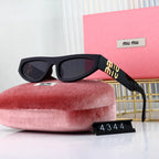 MIU MIU Narrow Rectangular Polarized Sunglasses | Luxury UV400 Eyewear