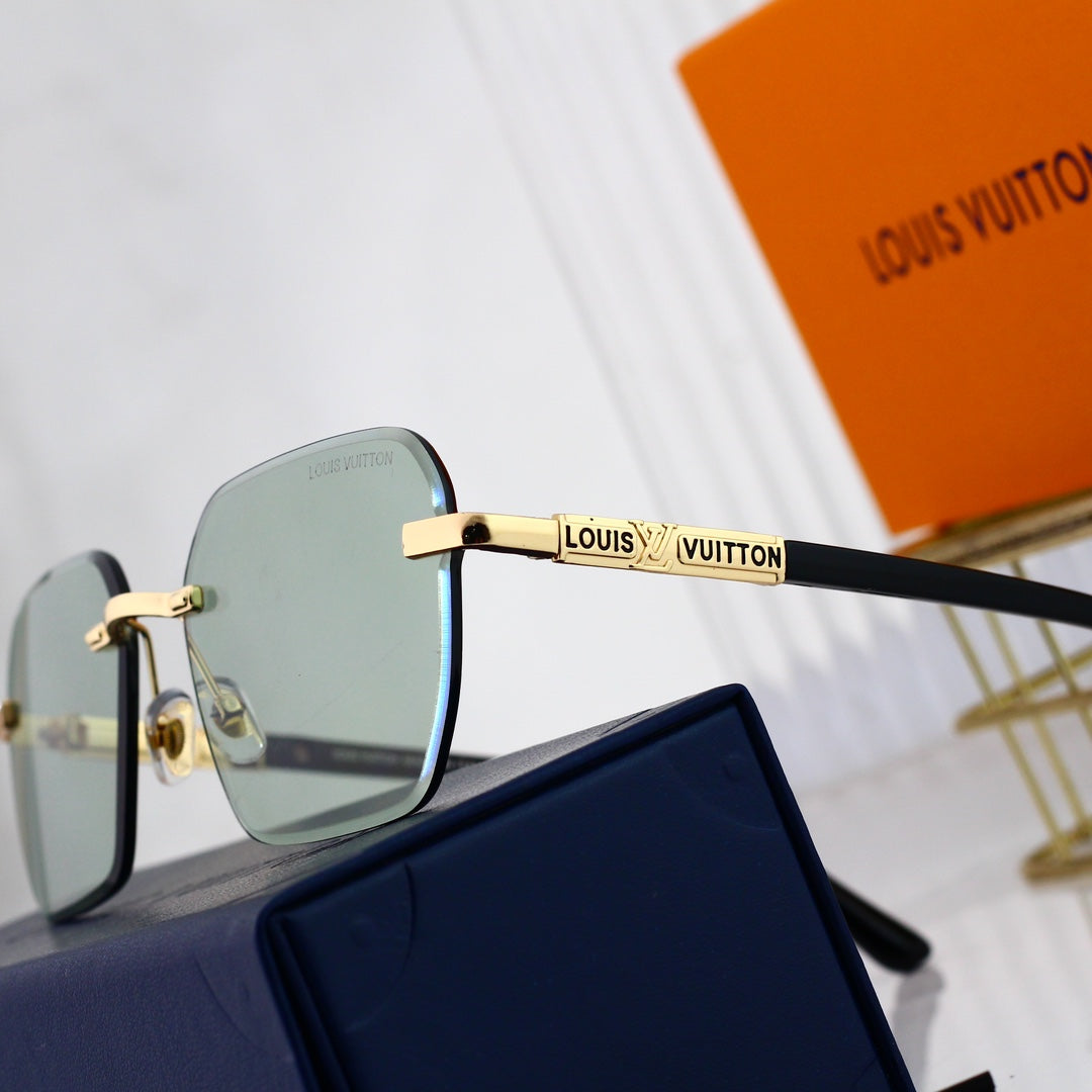 Louis Vuitton Rimless Polarized Sunglasses | Luxury Designer UV400 Eyewear