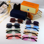 Louis Vuitton Rimless Polarized Sunglasses | Luxury Designer UV400 Eyewear