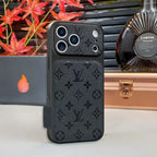 Louis Vuitton iPhone 18 Pro Case – Luxury Designer Leather Cover – Orange