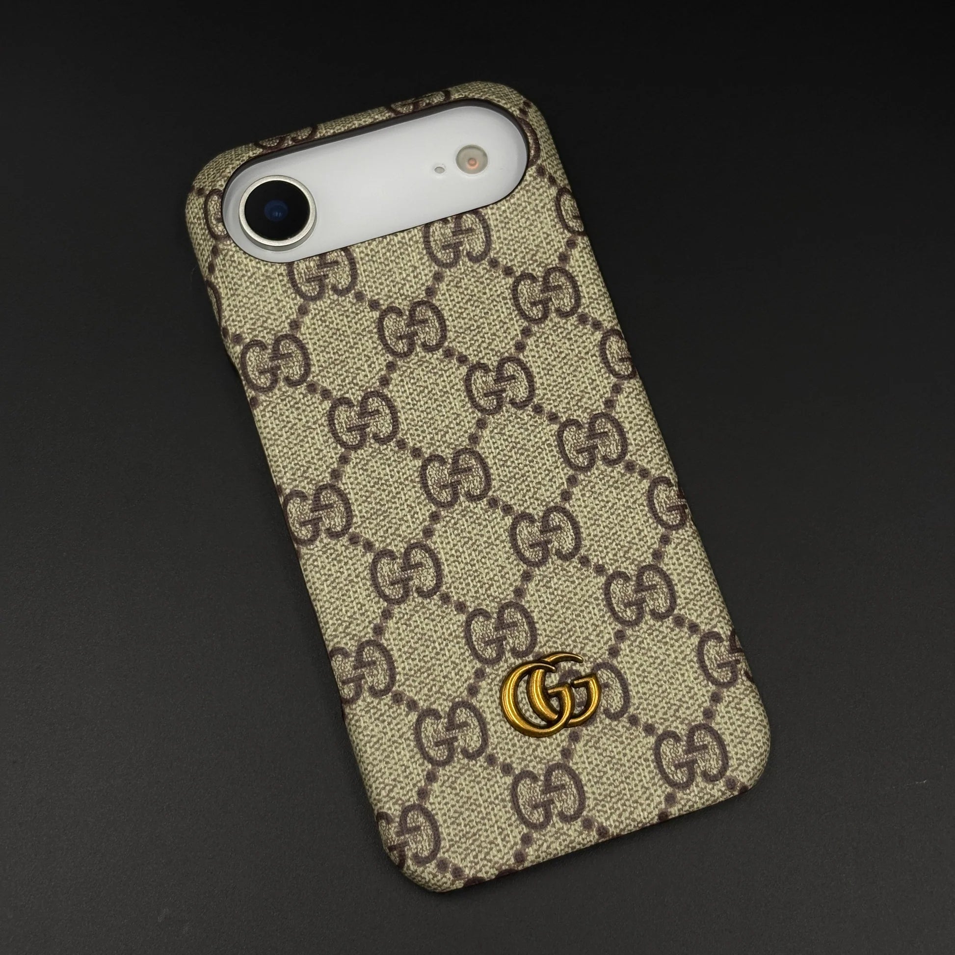 Ophidia Gucci iPhone 17 Pro Max Case - Beige GG Canvas Pattern