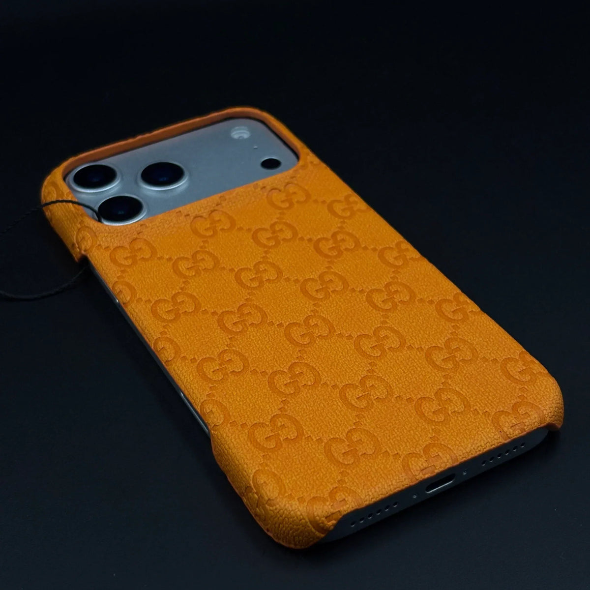 Orange Gucci iPhone 18 Pro Max Case Monogram – Luxury Gucci iPhone Case