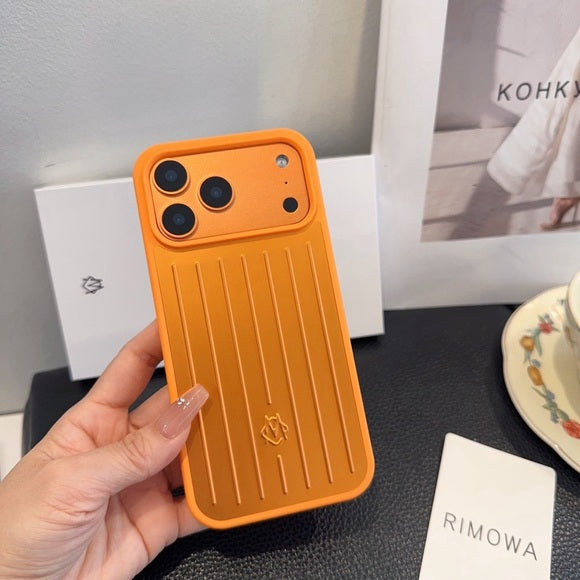 Gold Rimowa iPhone 17 Pro Max Case - Luxury Travel Design