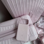 Gold Rimowa iPhone 17 Pro Max Case - Luxury Travel Design