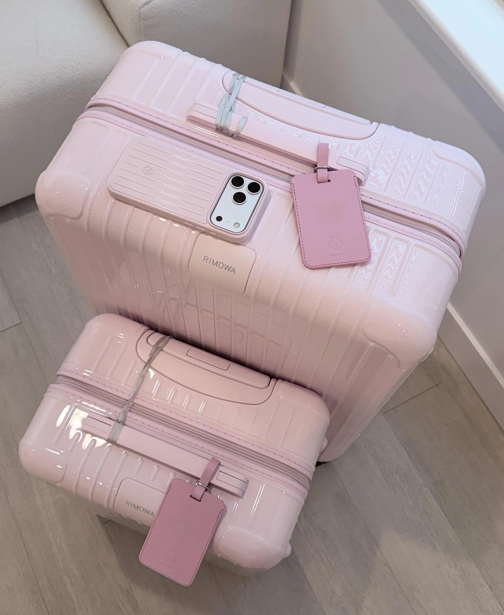 Gold Rimowa iPhone 17 Pro Max Case - Luxury Travel Design