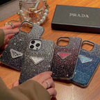 Crystal Prada iPhone 18 Pro Case – Luxury Rhinestone Prada Phone Case Clear