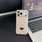 Prada iPhone 18 Pro Max / iPhone 17 Pro Case – Luxury Designer Leather Case Pink