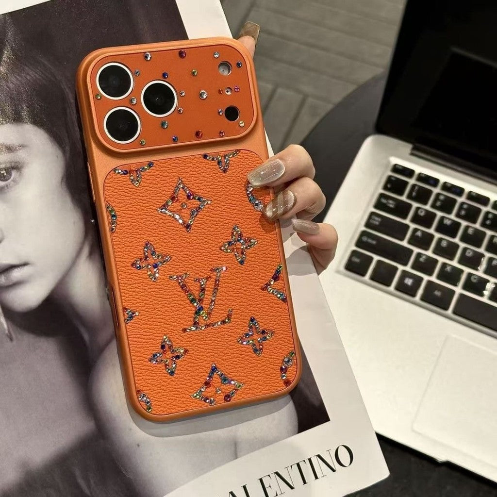 Louis Vuitton iPhone 18 Pro Max Case – Glitter Crystal Luxury Cover Rhinestone