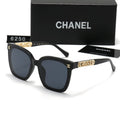 Chanel Oversized Rectangular Polarized Sunglasses with Gold Letter Temples