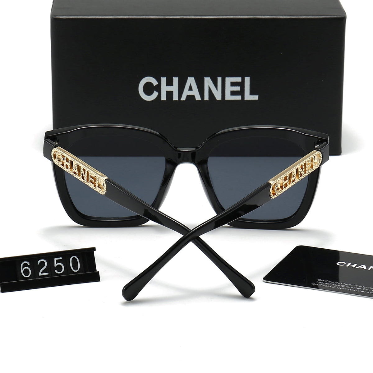 Chanel CC Oversized Square Polarized Sunglasses