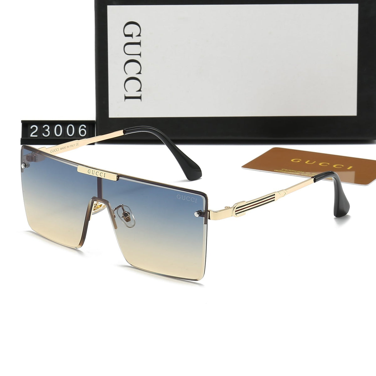 Gucci GG Oversized Square Polarized Sunglasses