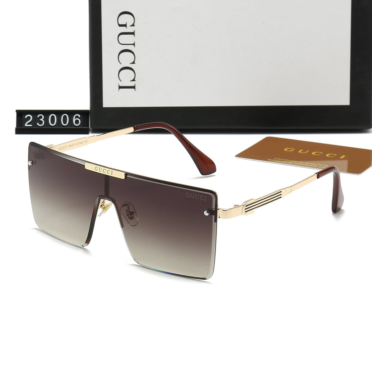 Gucci GG Oversized Square Polarized Sunglasses