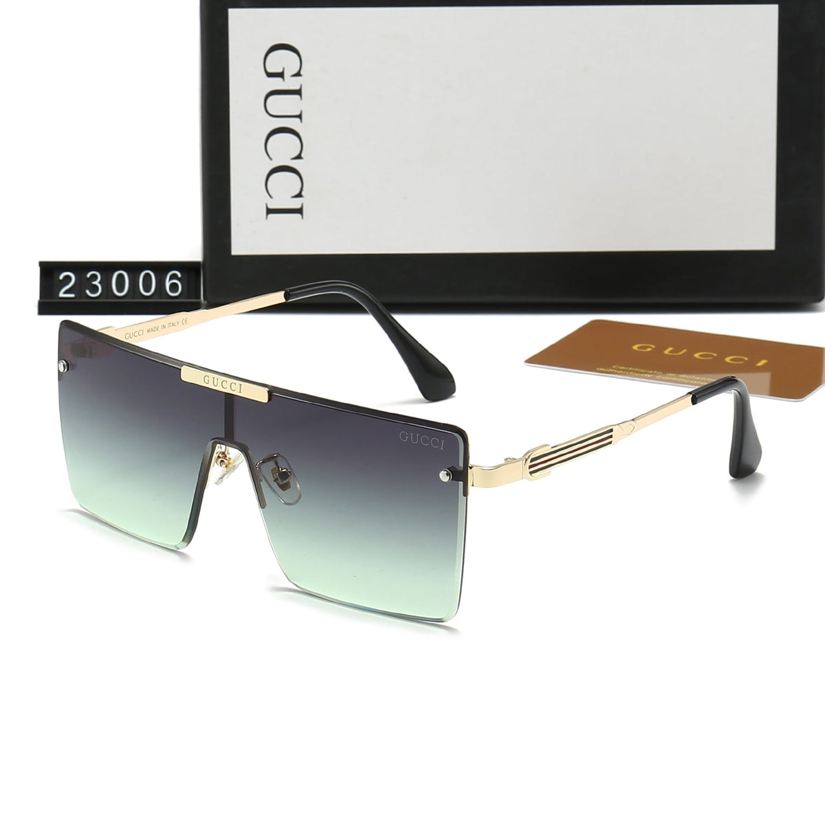 Gucci GG Oversized Square Polarized Sunglasses