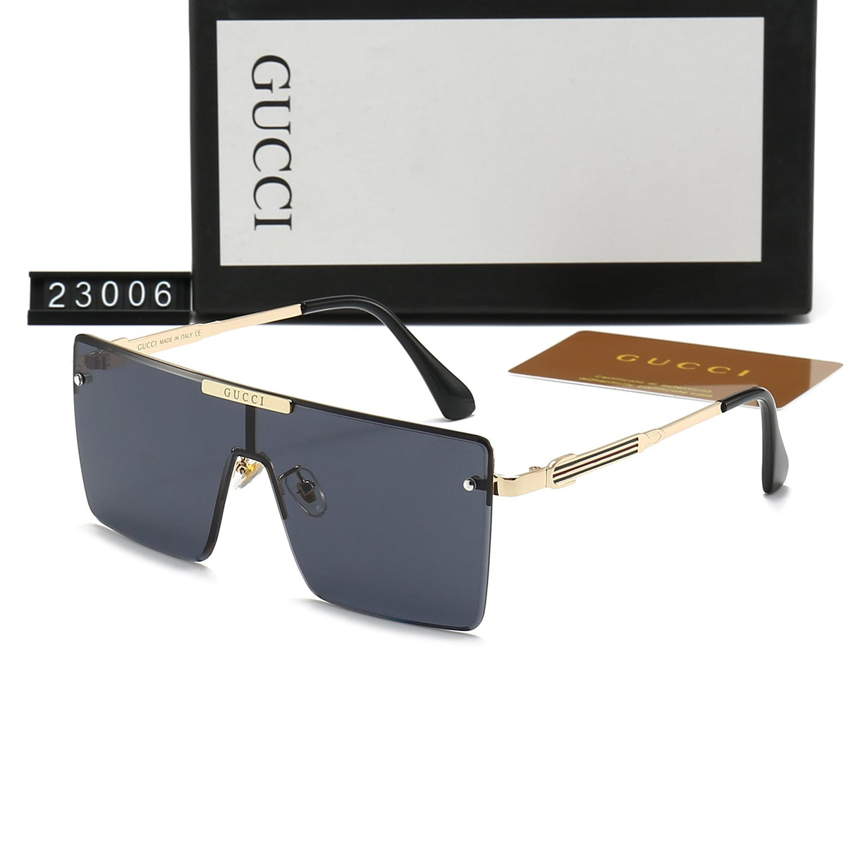 Gucci GG Oversized Square Polarized Sunglasses