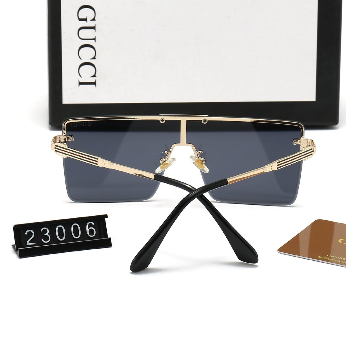 Gucci GG Oversized Square Polarized Sunglasses