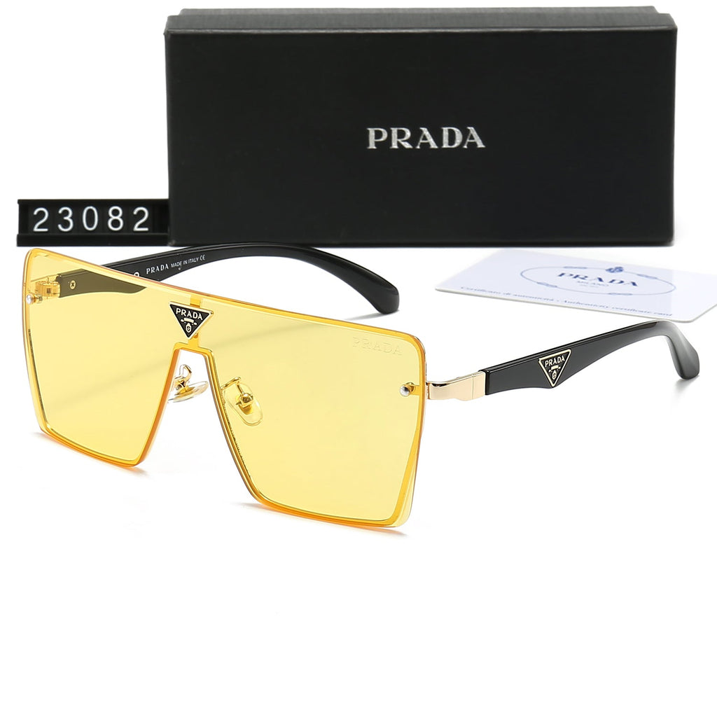 Prada Triangle Logo Square Polarized Sunglasses