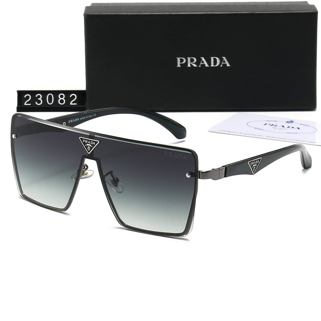 Prada Triangle Logo Square Polarized Sunglasses