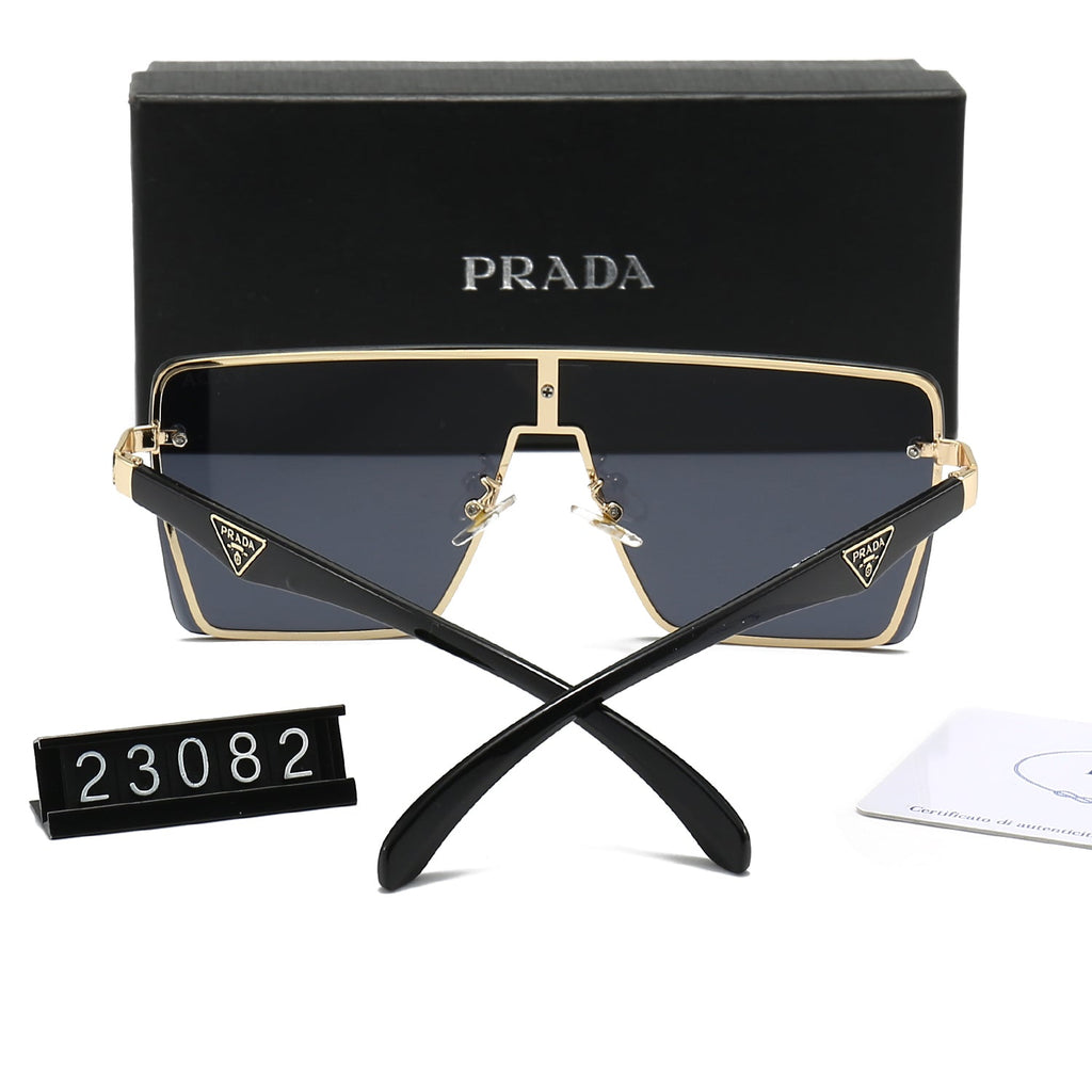 Prada Triangle Logo Square Polarized Sunglasses