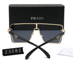 Prada Triangle Logo Square Polarized Sunglasses