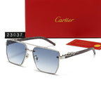 Cartier Double Bridge Rectangular Polarized Sunglasses