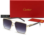 Cartier Double Bridge Rectangular Polarized Sunglasses