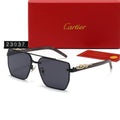 Cartier Double Bridge Rectangular Polarized Sunglasses