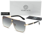 Versace Medusa Oversized Aviator Polarized Sunglasses