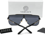 Versace Medusa Oversized Aviator Polarized Sunglasses