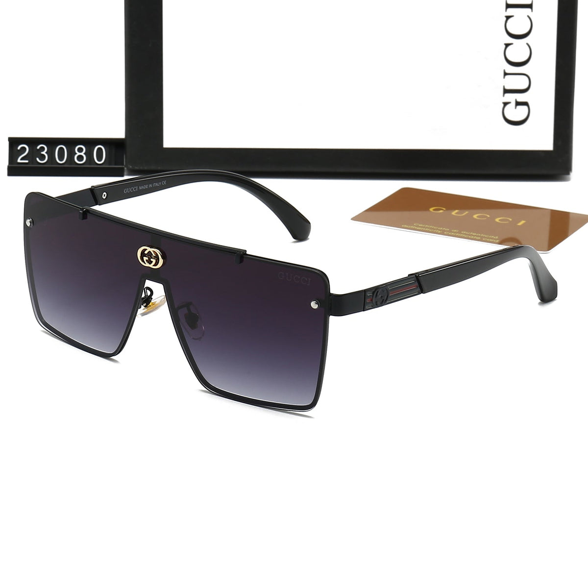 Gucci GG Oversized Square Polarized Sunglasses