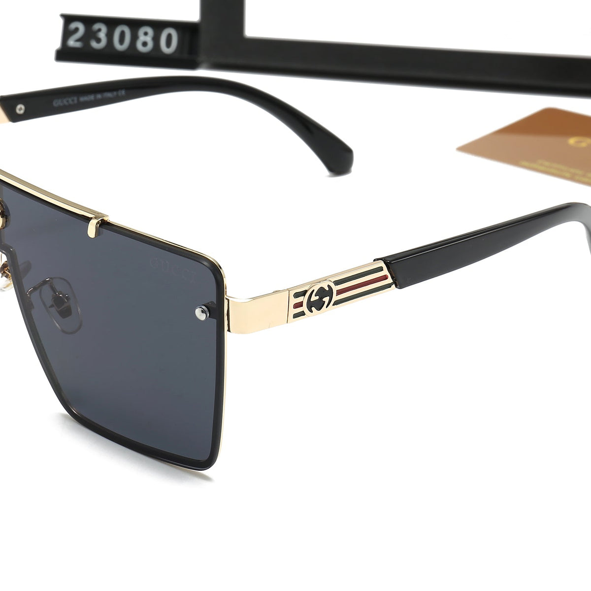 Gucci GG Oversized Square Polarized Sunglasses